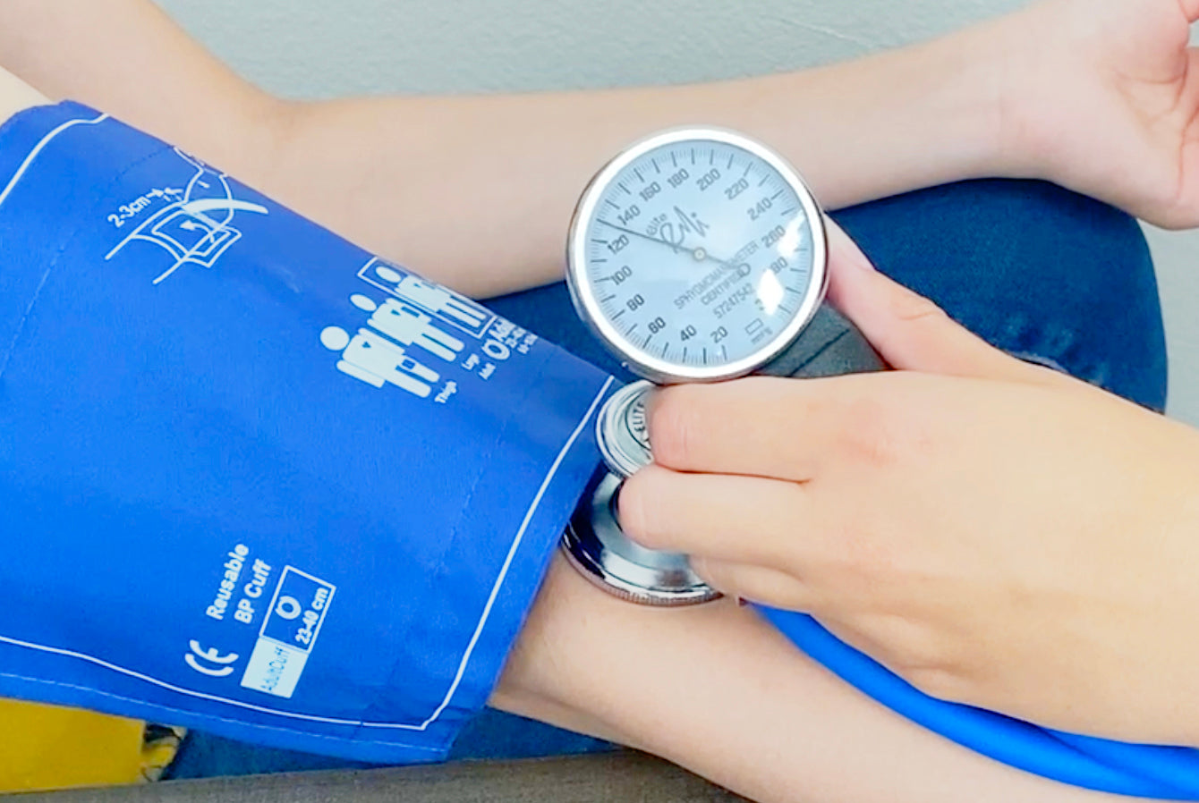 EMI Deluxe Aneroid Sphygmomanometer Manual Blood Pressure Cuff Monitor Set (EBD-217)