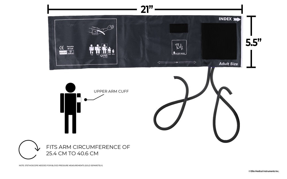 Regular Adult Blood Pressure Cuff - Cuff Only