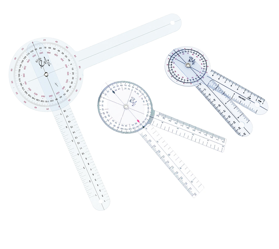EMI 3 Piece Goniometer Set 12 8 6 inch