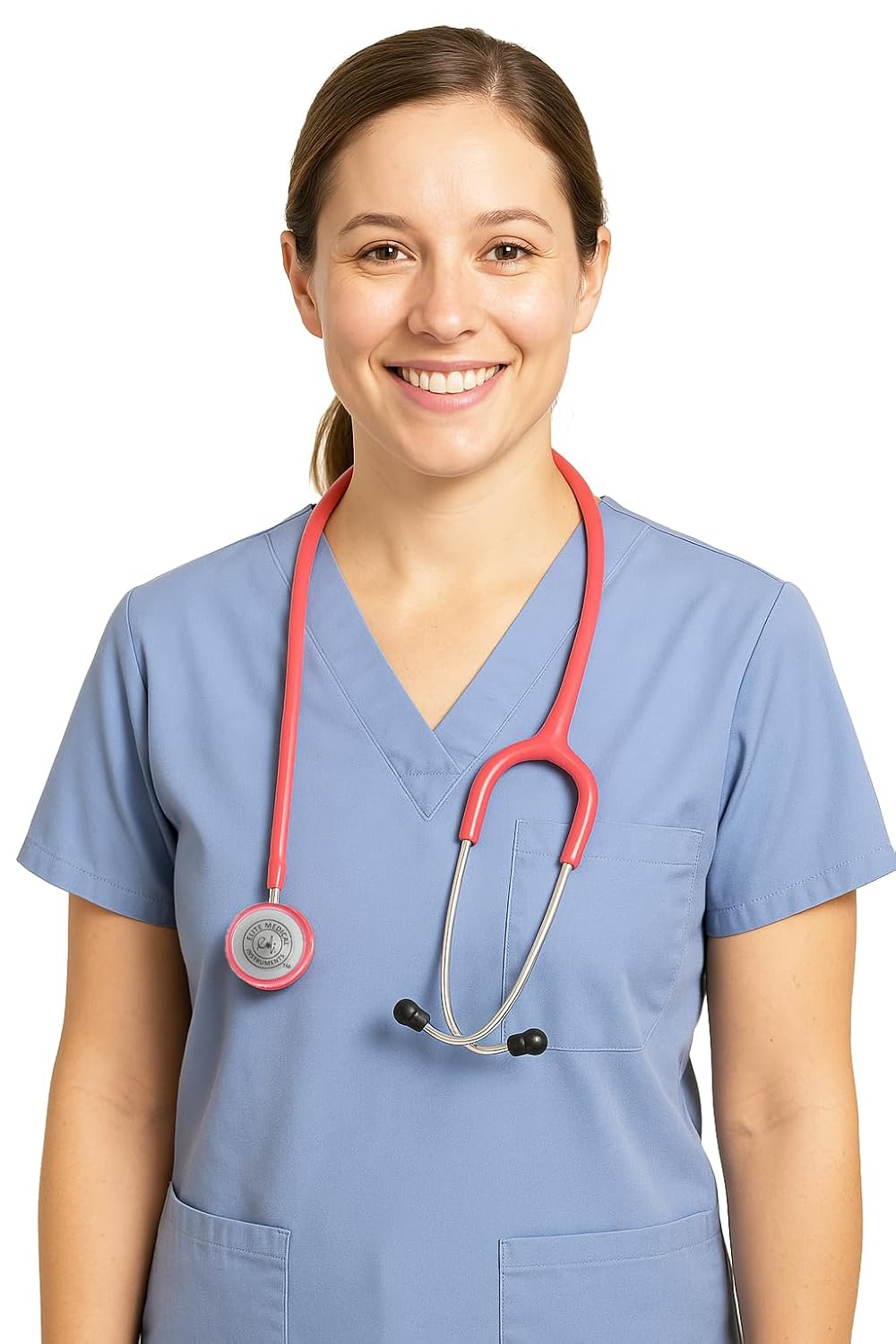 EMI Pro Series Lightweight Dual Head Stethoscope – 4oz Anodized Aluminum – for Nurses, Doctors, EMTs, Medical Professionals - ESC-103