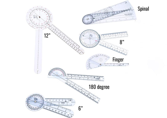 Physical Therapy Goniometer - 10 Bulk wholesale Lot Set - Select Size