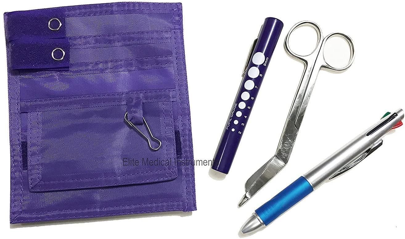 EMI 4 Piece Scrub Pocket Organizer Nurse Kits – Elite Medical Instruments
