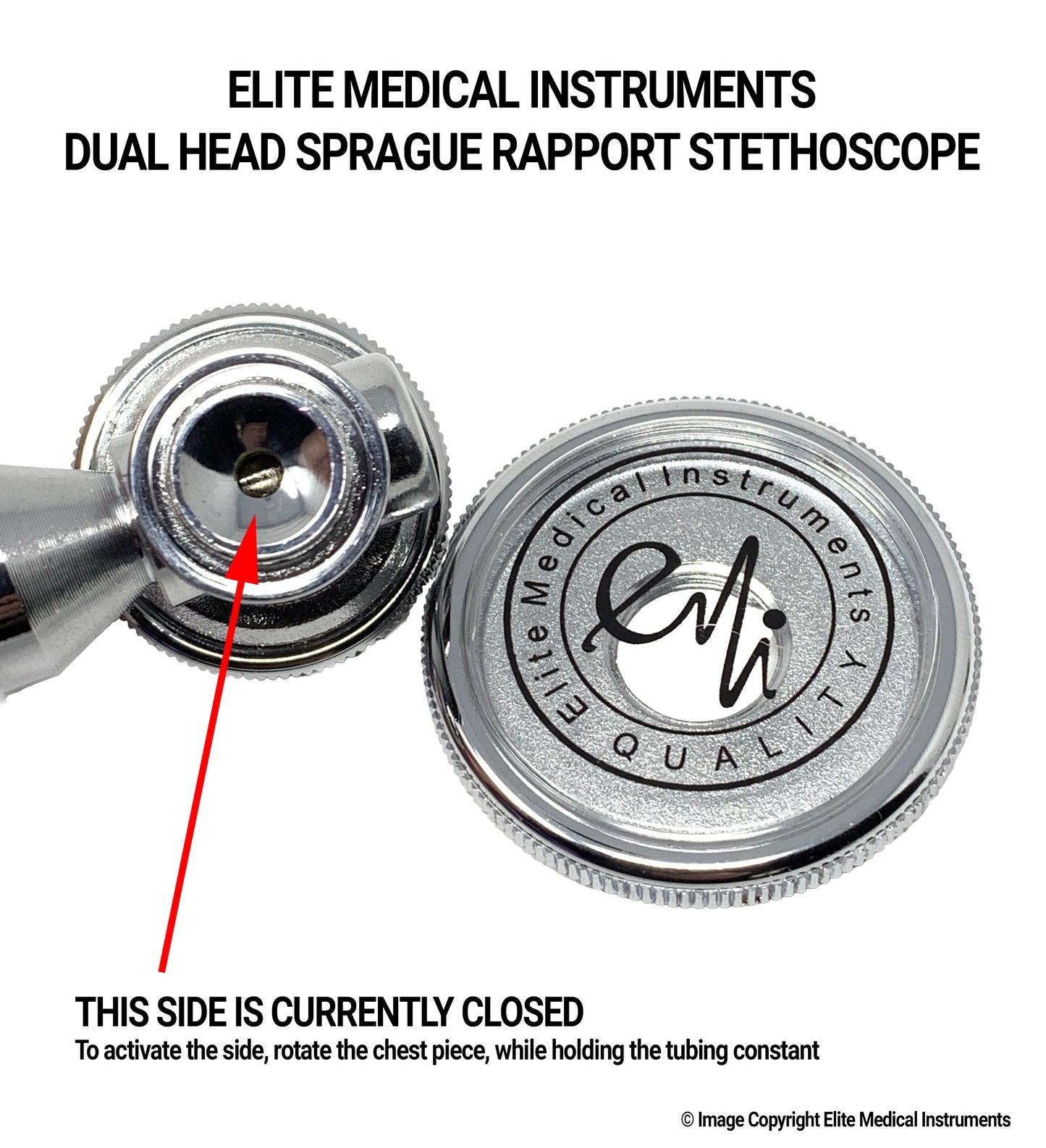 EMI Sprague Rappaport Dual Head Stethoscope #112 | Professional Medical Stethoscope